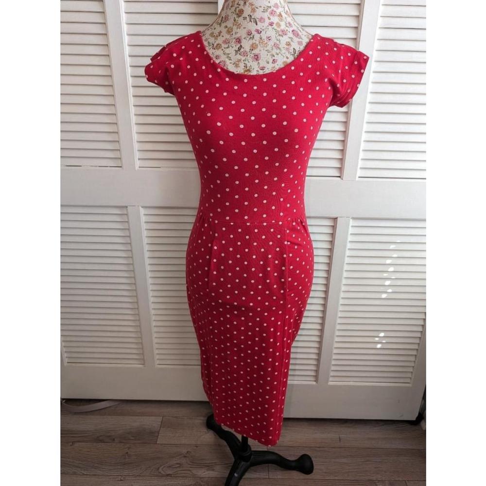 Vintage polka dot bodycon Betsey Johnson dress